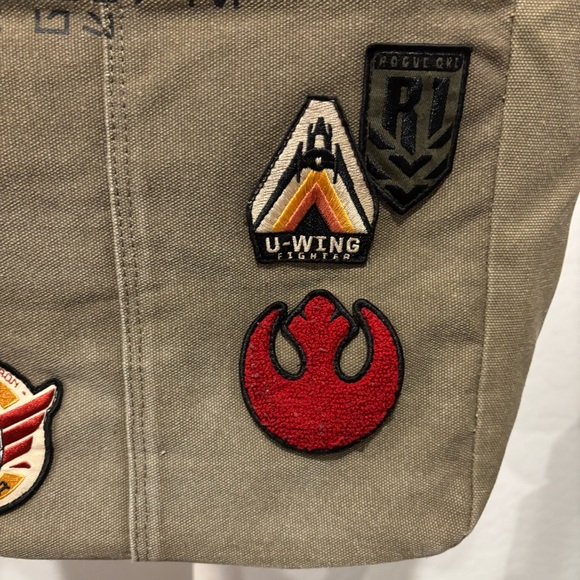 Star Wars Rogue one rebel canvas patchwork tote bag - Picture 6 of 16